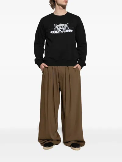 Kenzo Silm Fit Sweatshirt In Black