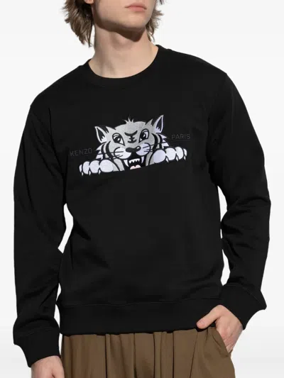 Kenzo Silm Fit Sweatshirt In Black