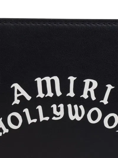 Amiri Bi-fold Wallwt With Logo Lettering On The Front In Black