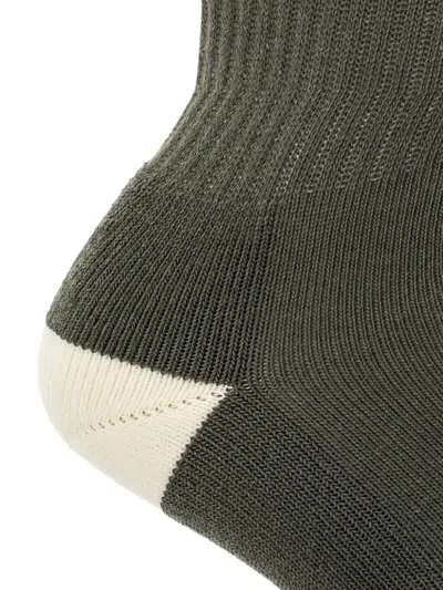 条纹LOGO运动针织袜