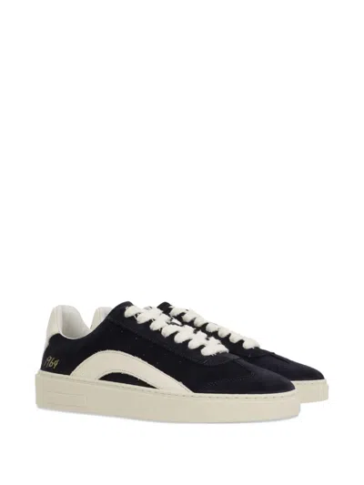 Dsquared2 Rider Suede Sneaker In White