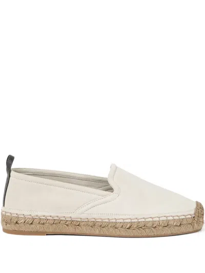Brunello Cucinelli Monili Espadrilles Mit Kettendetail In Neutral