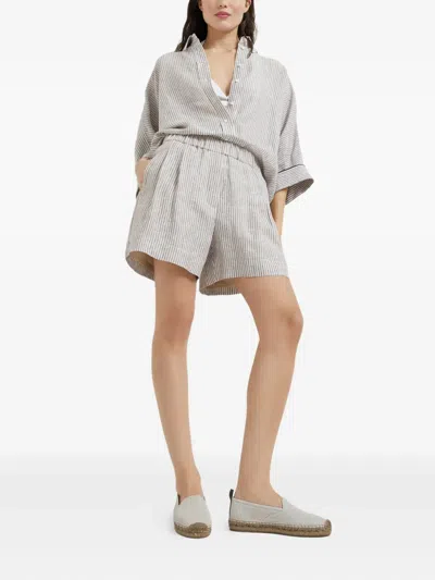 Brunello Cucinelli Monili Espadrilles Mit Kettendetail In Neutral