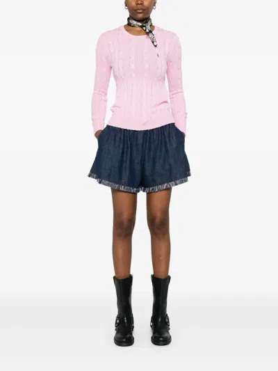 Polo Ralph Lauren Pink Cotton Sweater In Pink