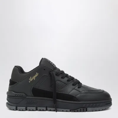 Axel Arigato Area Lo Sneakers In Black Suede And Leather In Black