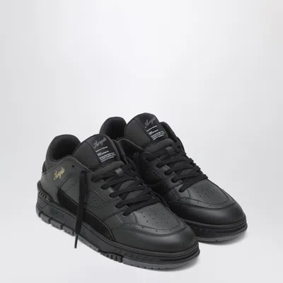 Axel Arigato Area Lo Sneakers In Black Suede And Leather In Black