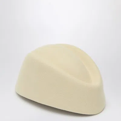 Valentino Garavani Vlogo Signature Hat In Cream Colour In White