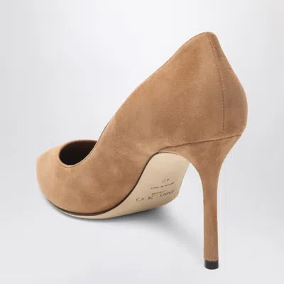 Jimmy Choo Romy 85 Pumps In Toffee Colour Suede