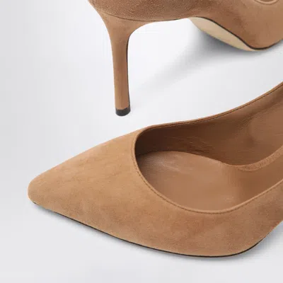 Jimmy Choo Romy 85 Pumps In Toffee Colour Suede
