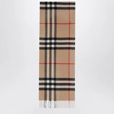 Burberry Cashmere Scarf With Check Motif