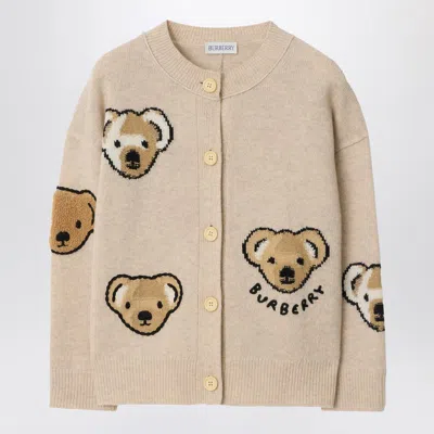Burberry Thomas Bear Wool Cardigan