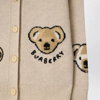Burberry Thomas Bear Wool Cardigan