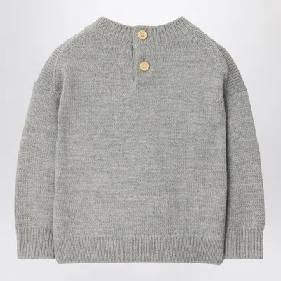 Burberry Grey Jumper In Wool With Thomas Bear And Friends