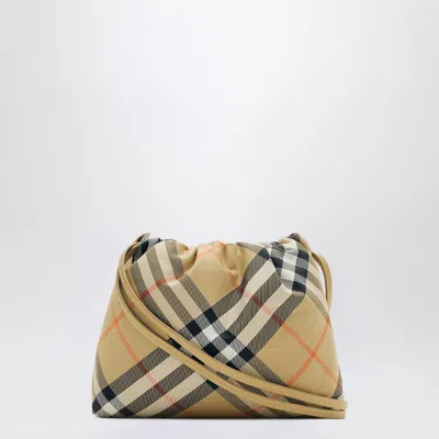 Burberry Beige Soft Bag Check Pattern