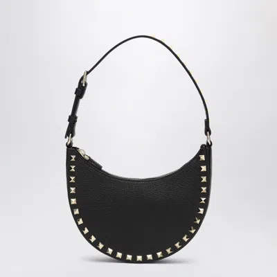 Valentino Mini Rockstud Calf Leather Hobo Bag