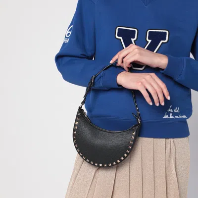 Valentino Mini Rockstud Calf Leather Hobo Bag