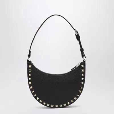 Valentino Mini Rockstud Calf Leather Hobo Bag