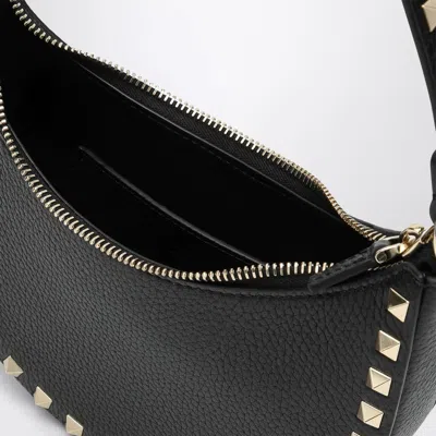 Valentino Mini Rockstud Calf Leather Hobo Bag