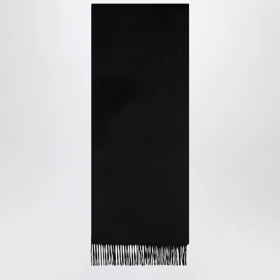 Max Mara Black Cashmere Scarf In Black