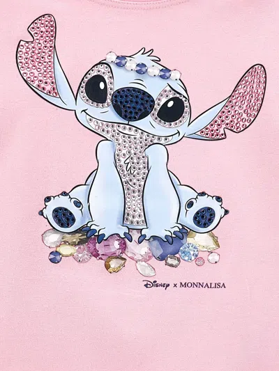 Monnalisa Stitch T-shirt Mit Strasssteinen