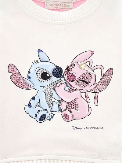 Monnalisa Stitch &amp; Angel Sweatshirt