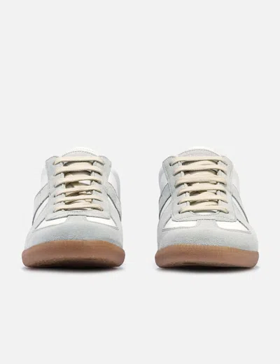 Maison Margiela Bicolor Leather Replica Sneakers In White