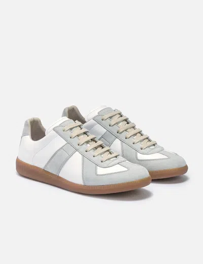 Maison Margiela Bicolor Leather Replica Sneakers In White