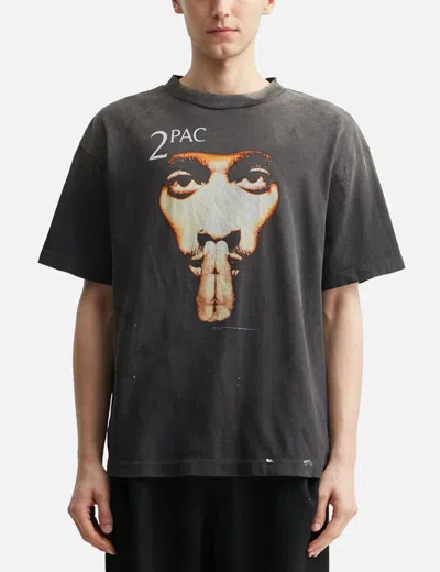 Saint Michael 2pc Ss Tee 2pac In Gray