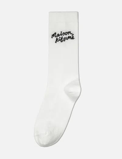 Maison Kitsuné Maison Kitsune Handwriting Socks