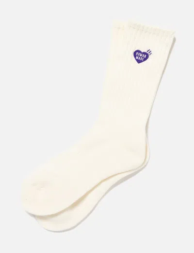 Human Made Pile Short Socks In White