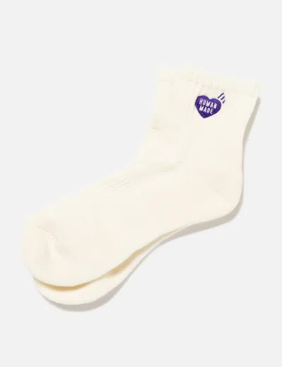 Human Made Pile Short Socks In White