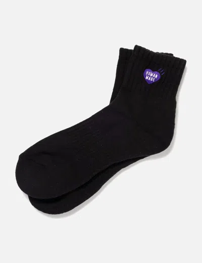 Human Made Pile Short Socks In Black