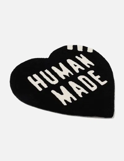 Human Made Heart-shaped Human-made Rug In Black