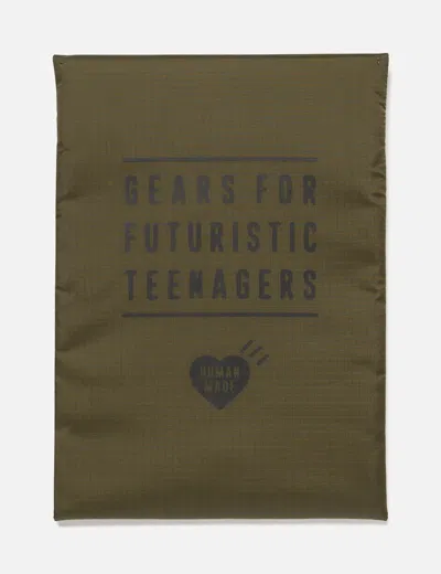 Human Made Nylon Pc/tablet Case 14 Inch In Green