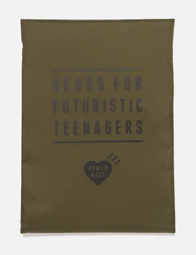 Human Made Nylon Pc/tablet Case 14 Inch In Green