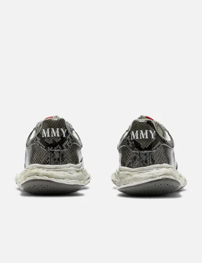 Miharayasuhiro Charles Og Sole Python Printed Leather Low-top Sneaker In Gray