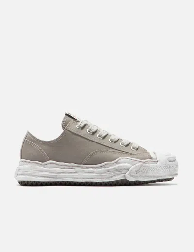 Miharayasuhiro Hank Og Sole Garment Dyed Canvas Low-top Sneaker In Gray