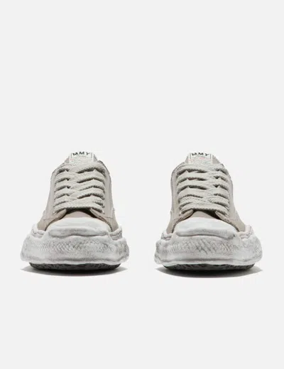 Miharayasuhiro Hank Og Sole Garment Dyed Canvas Low-top Sneaker In Gray