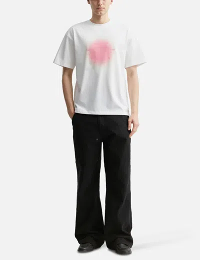 Ader Error Pink Graphic Semi-oversized Fit T-shirt