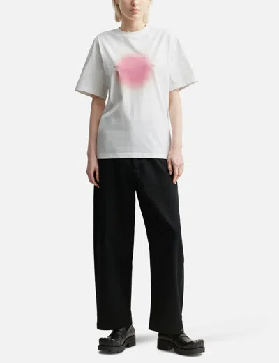 Ader Error Pink Graphic Semi-oversized Fit T-shirt