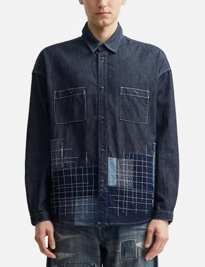 Fdmtl Denim Sashiko Shirt Rinse
