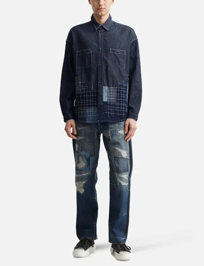Fdmtl Denim Sashiko Shirt Rinse