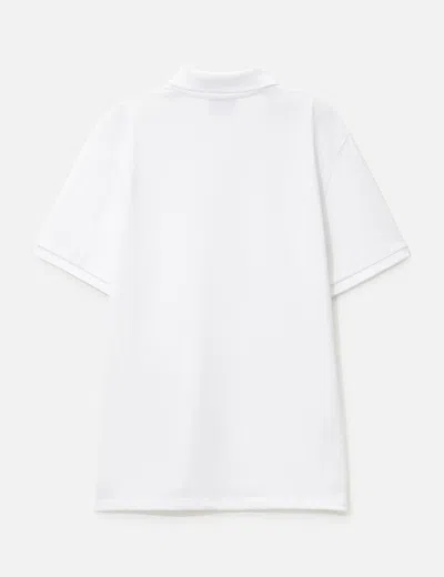 Ami Alexandre Mattiussi Organic Cotton Ami De Coeur Polo Shirt In White