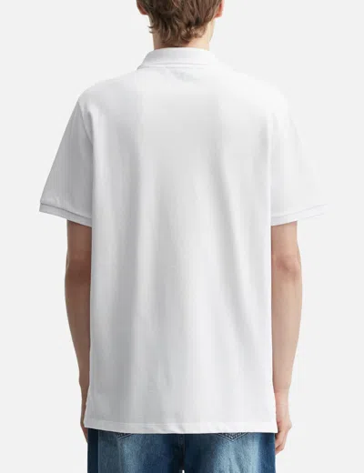 Ami Alexandre Mattiussi Organic Cotton Ami De Coeur Polo Shirt In White