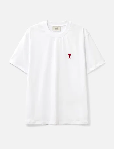 AMI Alexandre Mattiussi / AMI DE COEUR Tシャツ/SPUTS022/XL/コットン/GRY/ロゴ/刺繍 Ami Alexandre Mattiussi Ami Paris Ami Paris De Coeur T-shirt In