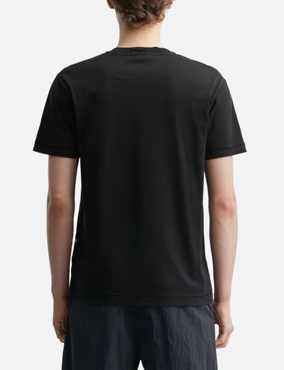 Stone Island Sage Green Cotton Jersey T-shirts In Black