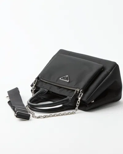 Prada Tessuto Chain Double Bag