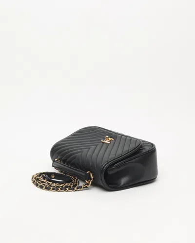 Pre-owned Chanel Reverse Chevron Top Handle Bag