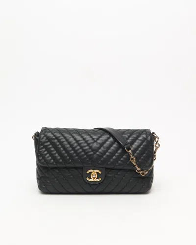 Pre-owned Chanel Chevron Single Flap Bag