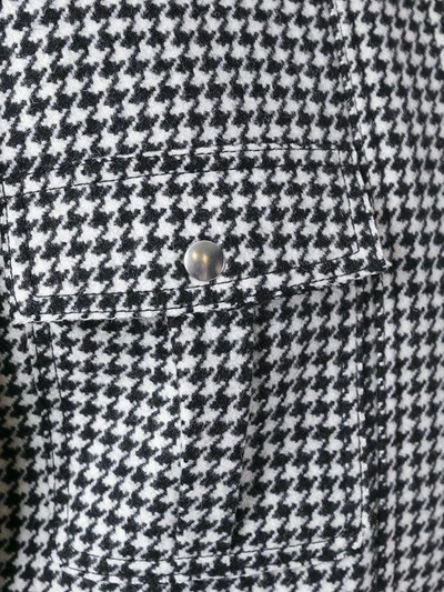 Shop Jw Anderson Houndstooth Pattern Jacket - Black